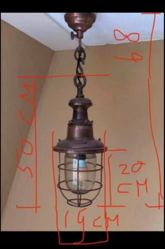 Image 1 of Set di 2 lampade a sospensione in rame