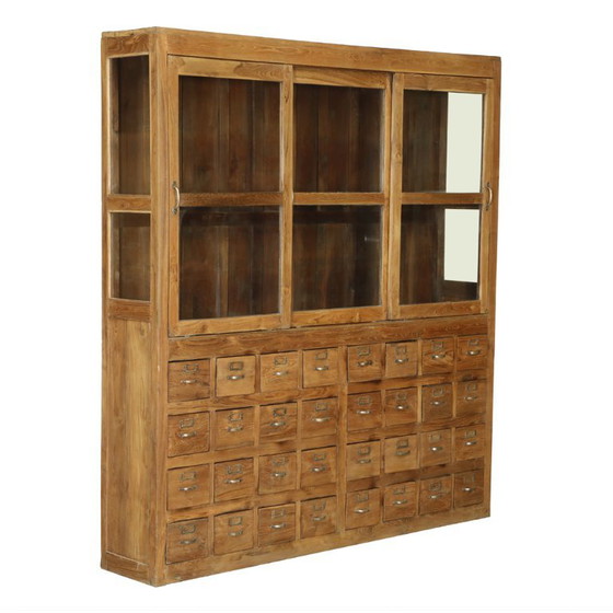 Display Cabinet with Drawers – Glass, Wood (photo 6 of 11)