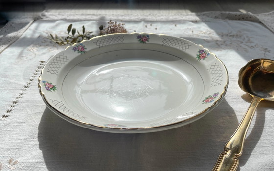 Piatto fondo vintage in maiolica floreale MOULIN DES LOUPS 'Cordoba' – Stoviglie (photo 4 of 8)