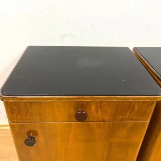 Image 1 of Set di 2 comodini retrò, legno impiallacciato, anni '60