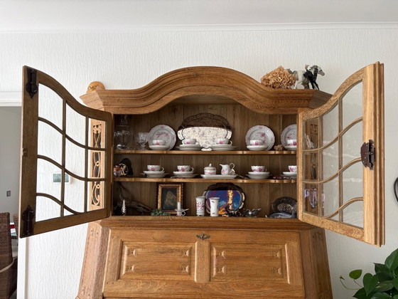 Sekretär-Vitinenschrank aus massiver Eiche – Schränke, Wood (photo 3 of 8)