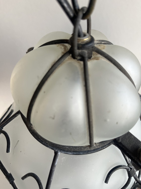 Image 1 of Paar venezianischer mundgeblasener Glaslampen