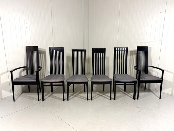 Image 1 of 6 sillas de comedor Tonon Italy de Wolf Schmidt Bandelow, década de 1980