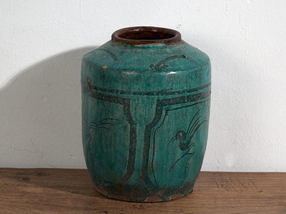 Smaragdgroene antieke vaas (ca. 1820) #40 – Vazen, Ceramic (photo 23 of 40)