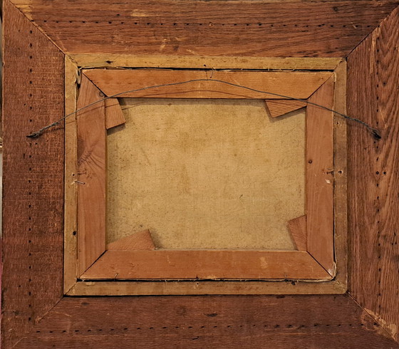 Image 1 of Gemälde einer niederländischen Landschaft mit einer Mühle