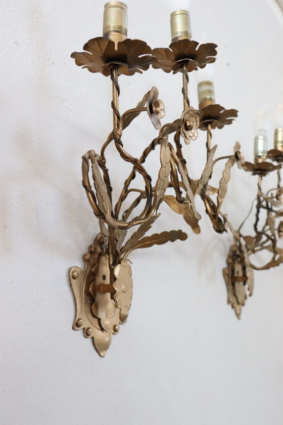 Image 1 of Set di 3 applique, Italia anni '80