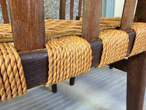 Chaises de salle à manger danoises en corde, lot de 8 - années 60 – Paper, Wood (photo 4 of 10)