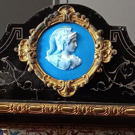 Image 1 of Bonheur du Jour en bois noirci ca.1840-1850