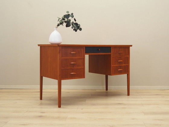 Image 1 of Schreibtisch aus Teakholz, dänisches Design, 1970er Jahre, Produktion: Dänemark