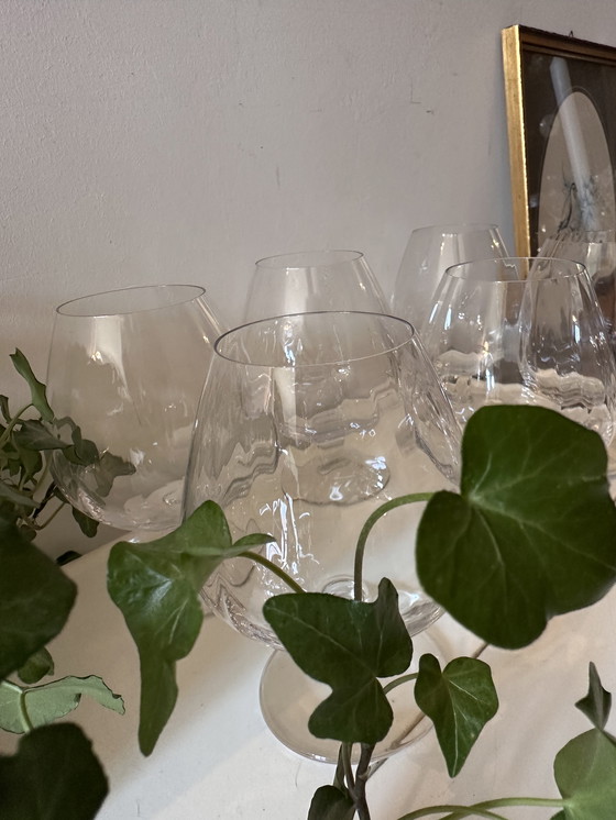Image 1 of Ensemble de 6 verres à cognac en cristal 1970