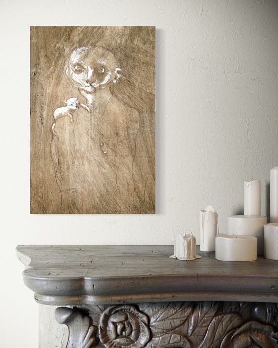 Image 1 of Robert Detheux - dipinto surrealista del 2008