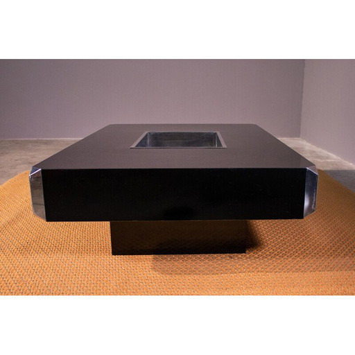 Vintage black coffee table for Mario Sabot, 1970-1980