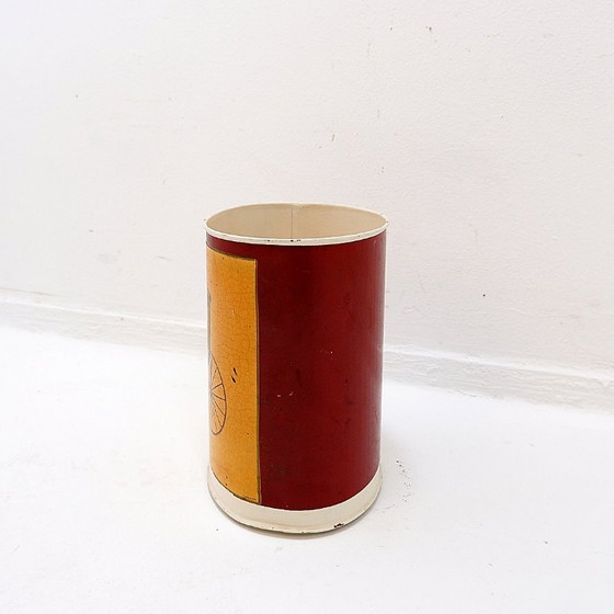 Image 1 of Metal wastepaper basket “Light Brett”, lithograph by Arthur A. Kaplan Co.