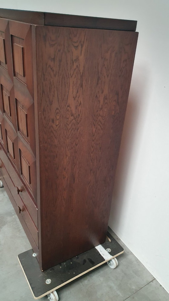 Image 1 of Brutalist vintage De Coene style barkast 70s belgie