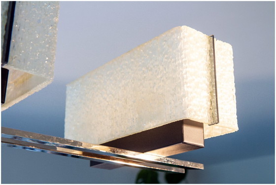 Image 1 of Modernist chandelier, Maison Arlus ocean liner, 1960