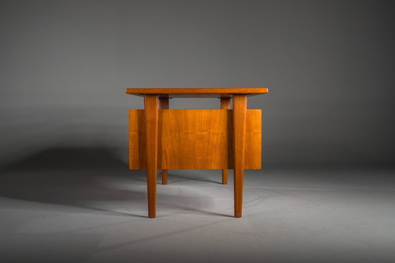 Image 1 of  Dänischer Teakholz-Schreibtisch von Kai Kristiansen für FM Møbler, 1960er Jahre