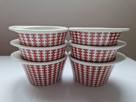 Image 1 of 6 porseleinen soufflévormen. Lukull.Schönwald Duitsland. 1950-1970