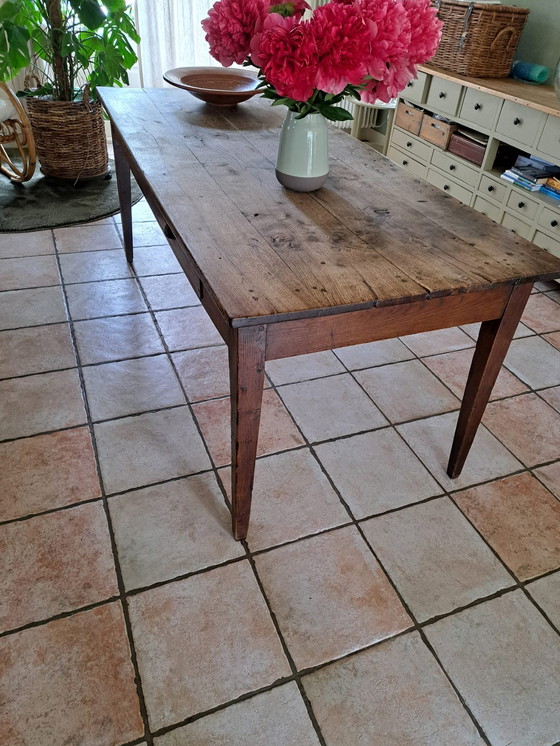 Image 1 of Table de ferme française ancienne