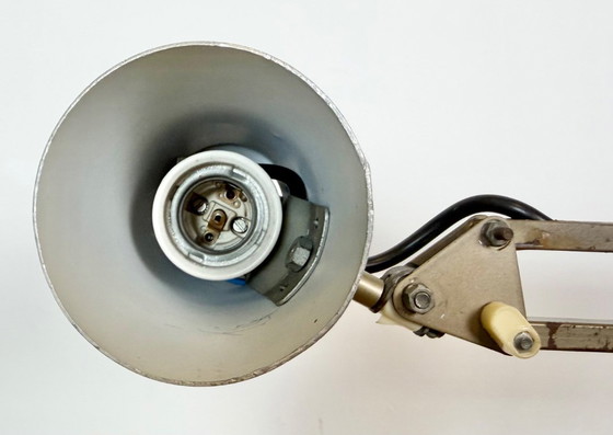 Vintage Brown Adjustable Architect Table Lamp, 1960s – Iron, Metal (photo 11 of 23)