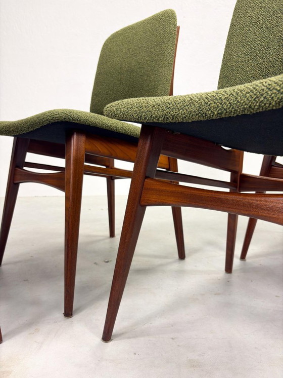 Image 1 of Set of 'Milan' dining chairs by Louis van Teeffelen for Wébé