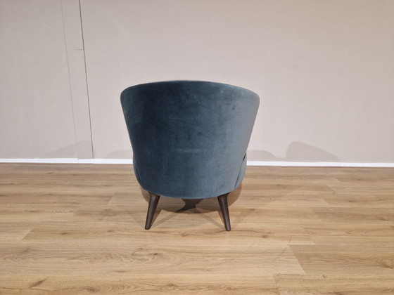 Image 1 of Minotti Aston Armchair Green Velvet Fabric Design Rodolfo Dordoni