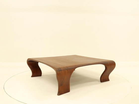 Image 1 of Organic Coffee Table in Solid Iroko by Marc Van Rampelberg