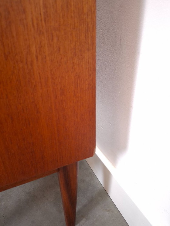 Image 1 of Teak sideboard with 4 drawers and wooden handles, Bornhold