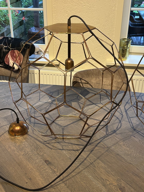 Image 1 of Grande lampe Marrakech en cuivre de 50 cm de diamètre Il s'agit de RoMi