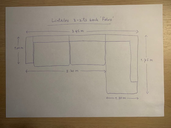 Image 1 of Linteloo design sofa 'Plaza' 3m45 wide