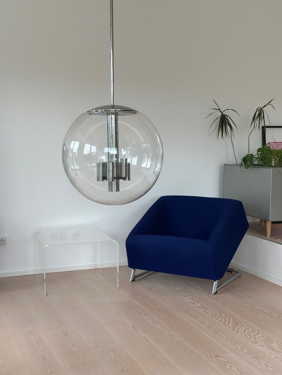 Image 1 of Designer Lampe Glashütte Limburg / Bauhaus/ 70er