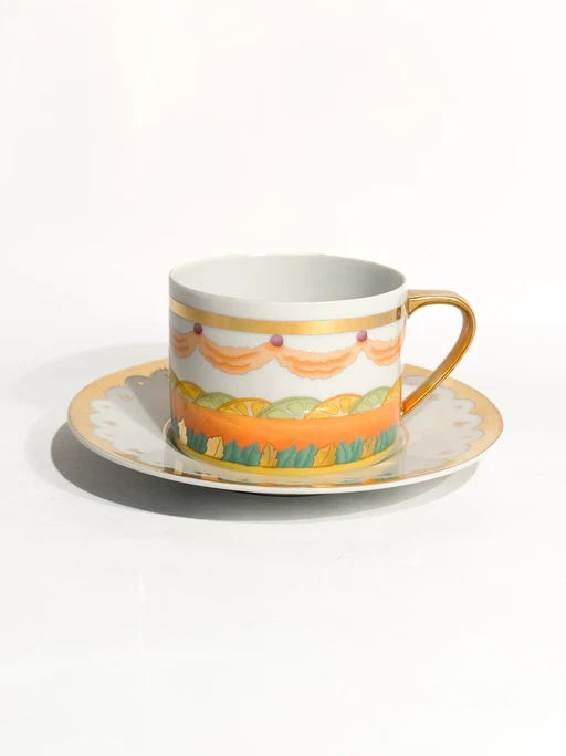 Taza de té colección 'Dolci Déco' de Bulgari para Rosenthal, años 90 – tafelaccessoires, Porcelain