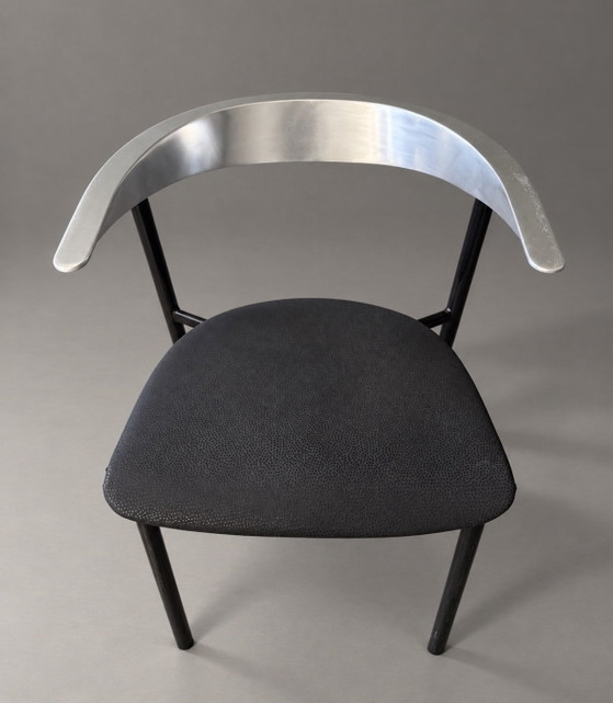 4 Sillas de comedor Gala — Bernal & Isern para Sellex, 1988 – Aluminio, Metal (photo 15 of 15)