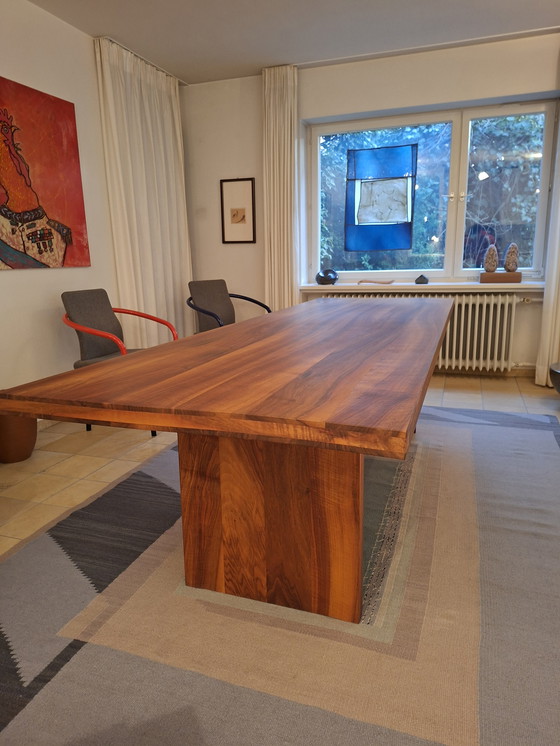 Image 1 of Table made of solid walnut