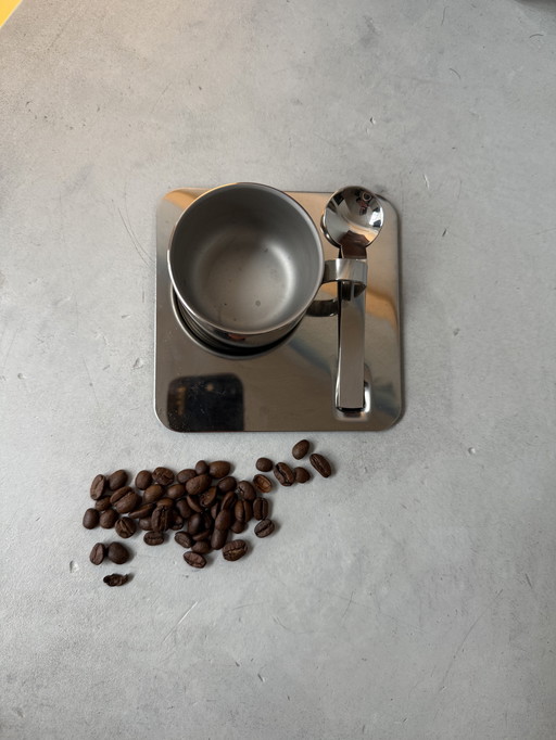 Guido Bergna Thermal Espresso Set – Stainless Steel 18/10 – Italy – With Box