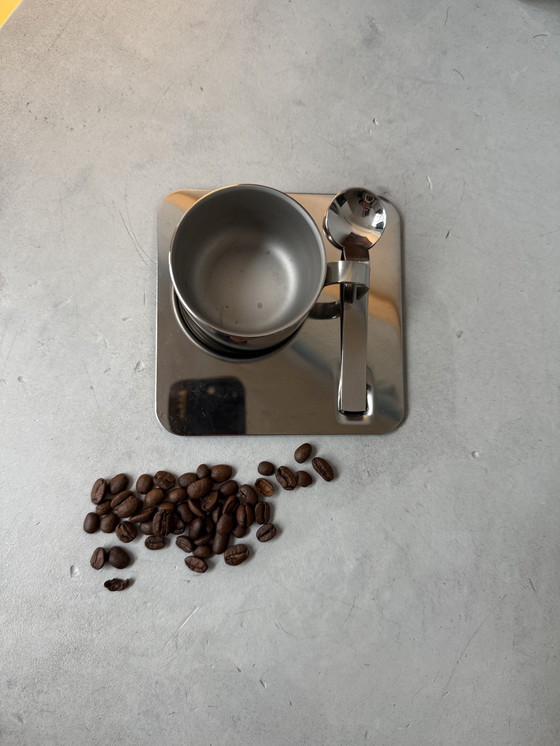 Image 1 of Guido Bergna Thermal Espresso Set – Stainless Steel 18/10 – Italy – With Box