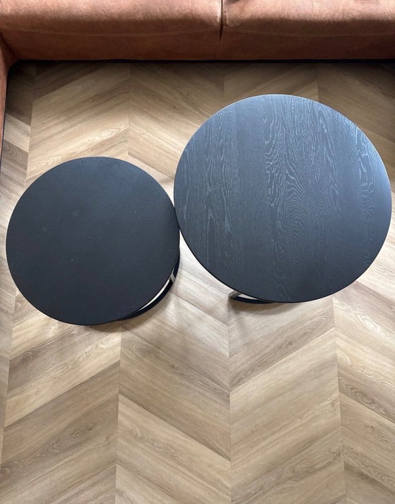 Lot de 2 tables rondes – De Bommel, Tables basses, Métal (photo 3 of 5)