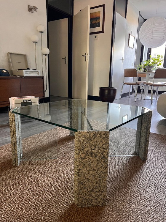Vintage 70s Brutalist Coffee Table – Willy Ballez inspired, Stone (photo 10 of 11)