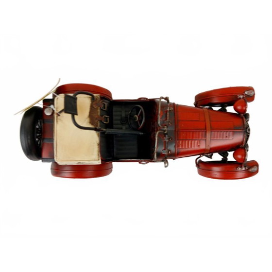 Image 1 of Vintage Look Metalen Racewagen - TF Collection - Handgemaakt
