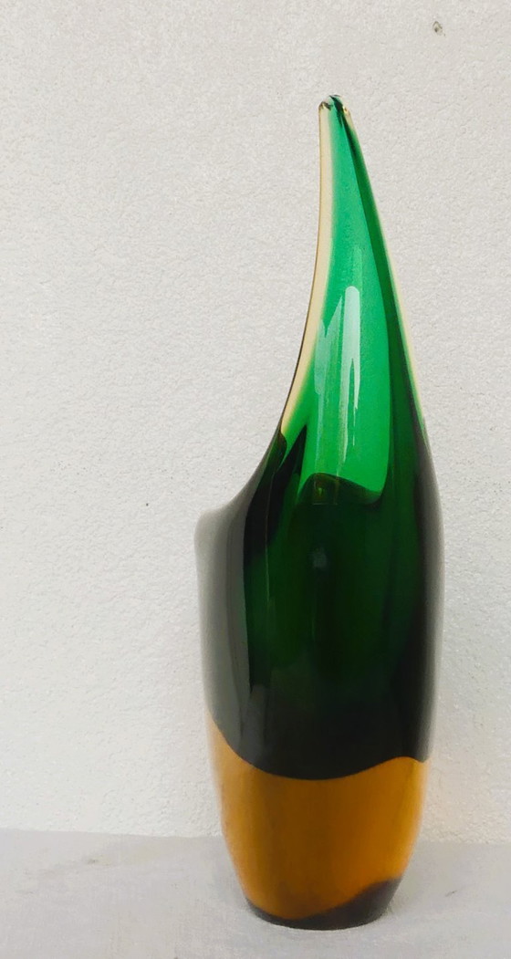 Image 1 of Seltene Murano Vase Sommerso 27 cm Flavio Poli zugeschrieben UK4 Aeb