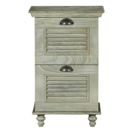 Comodino con cassetti in legno REGRIT – Comodini, Metallo (photo 4 of 8)