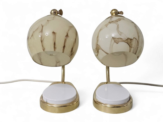 Image 1 of Coppia di lampade da comodino/tavolo sensibili al tocco di Marianne Brandt, Bauhaus