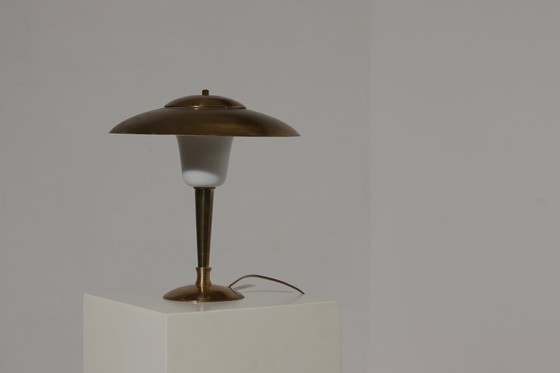 Image 1 of Vintage Brass Table Lamp 1950s