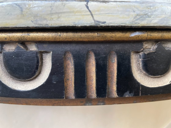 Image 1 of Table d'appoint Table console Table murale demi-ronde Française 19ème siècle