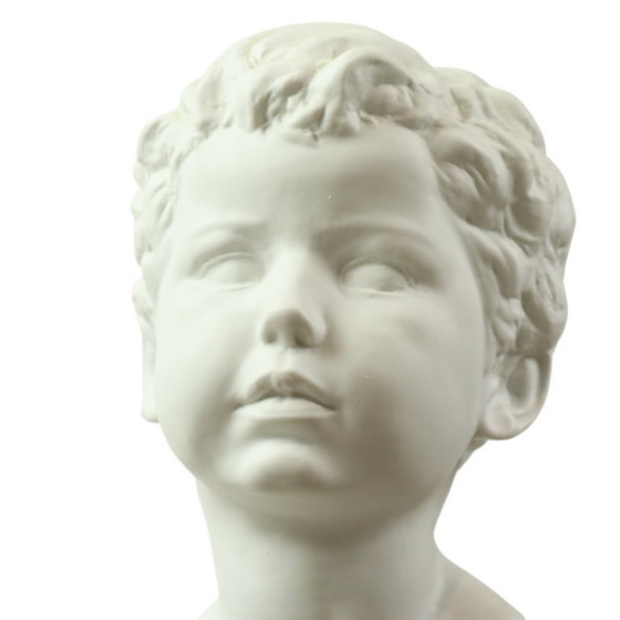 Image 1 of Biscuit Porcelain Bust Child