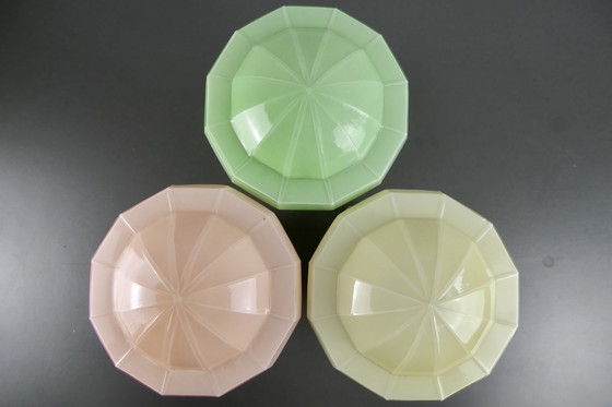 Image 1 of Thabur Deckenleuchte in Rosa, Grün und Beige. Sie bieten pro 1 Artikel