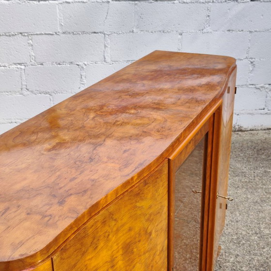 Credenza Art Déco – Credenza in Noce Burl con Vetrina in Vetro - Anni '30 – Credenze (photo 10 of 28)