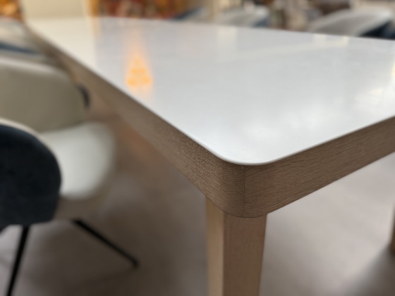 Image 1 of Mesa de trabajo Arco Fat de madera de roble y cera blanca 450