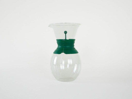 Glass coffee pot, Danish design, 1980s, manufactured by Bodum