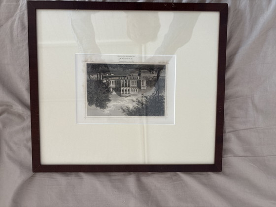 Image 1 of Etchings Haarlem Bavo Cathedral and Welgelegen Pavilion