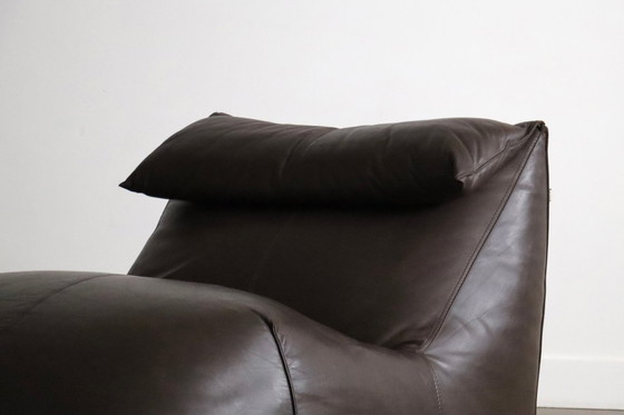Image 1 of Le bambole chaise longue in pelle marrone di Mario Bellini per B&amp;B Italia, 1972